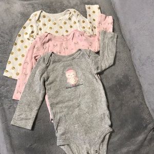 3-pack long sleeve onesies